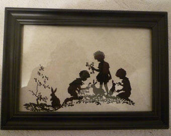 Vintage Silhouette Etsy