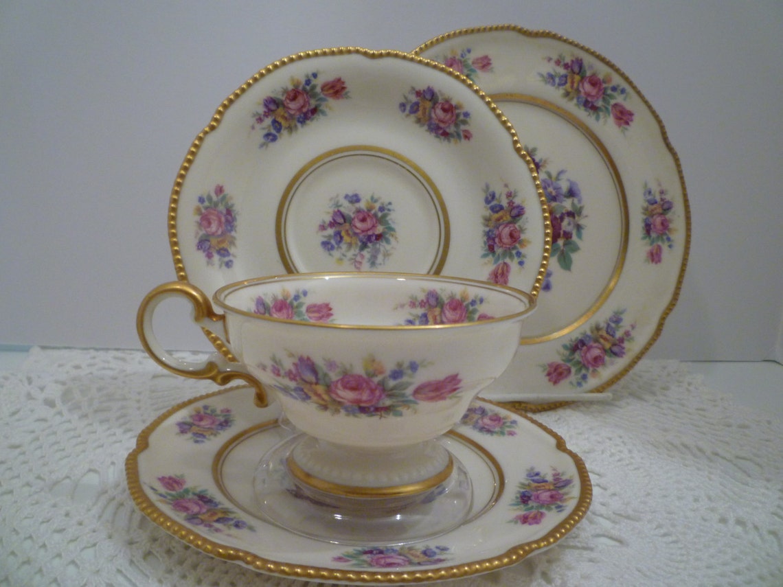 Teaset. 4pcs. CASTLETON CHINA Vintage American China. Etsy