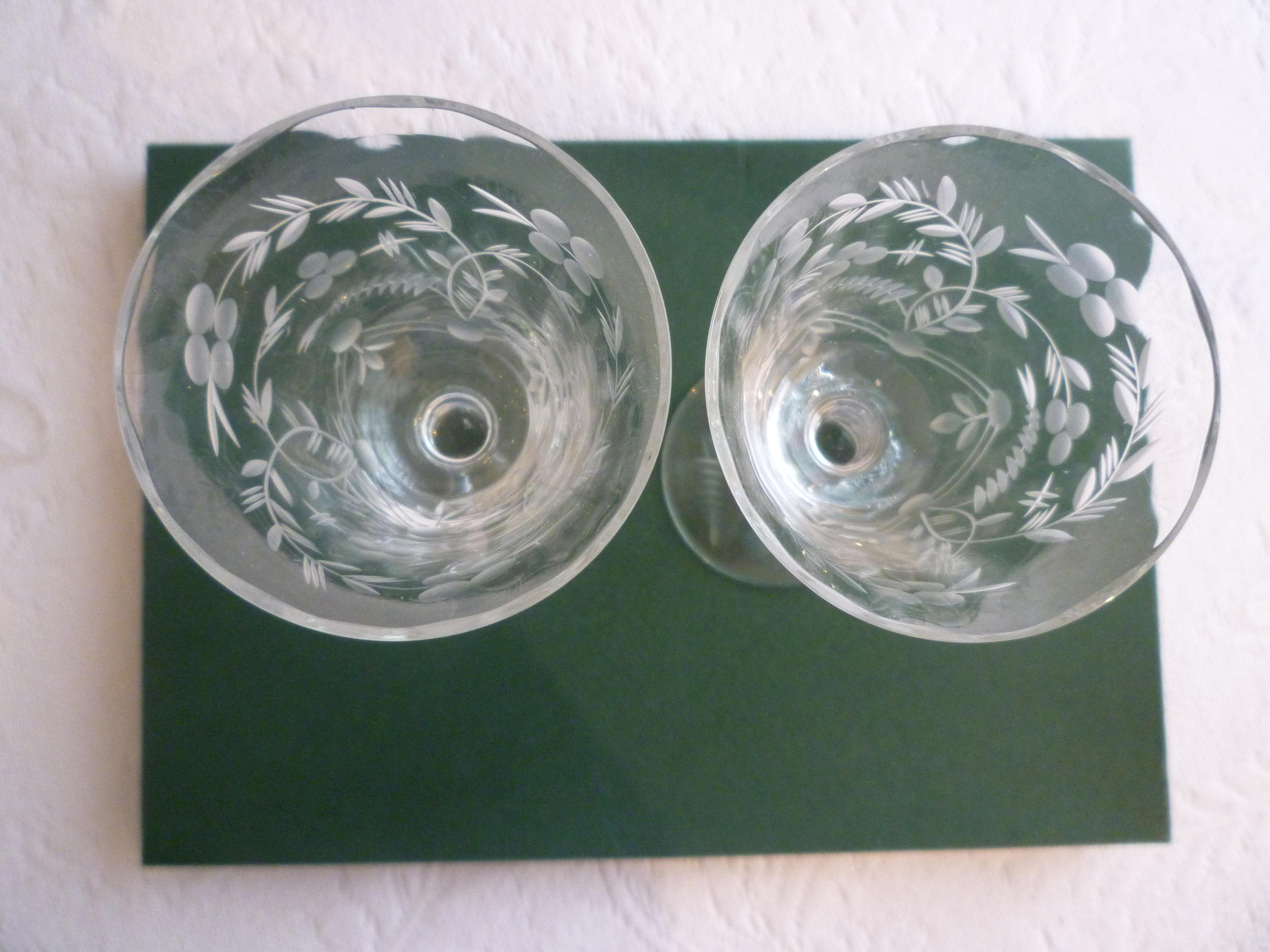 Fostoria Set of 2 CRYSTAL STEMWARE. Liqueurs / Cordials. Etsy