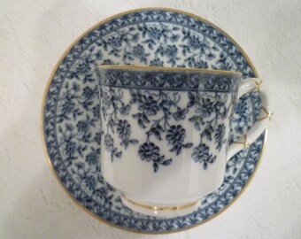 Vintage DEMI TASSE  Teacup / Espresso Set. English "Royal Worcester"  Bone China.