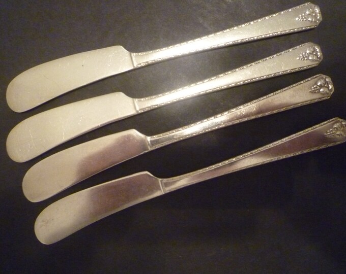 SPREADER Knives. Set 4 & 2 Sets Available. Vintage 1940s Etsy