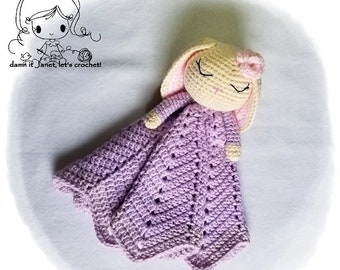 Bunny Lovey (Size 18” x 18”) - PDF Crochet Pattern - Instant Download