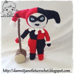 Inspired Harley Quinn & The Joker Combo Pack PDF Crochet Patterns Instant Download 25% OFF Special Offer Pattern Pack image 2