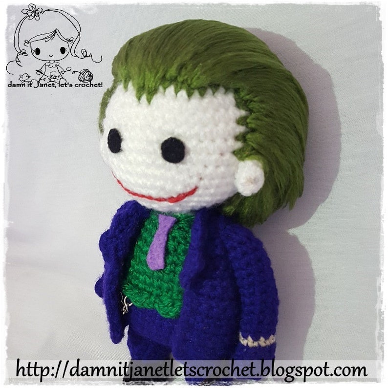 Inspired Harley Quinn & The Joker Combo Pack PDF Crochet Patterns Instant Download 25% OFF Special Offer Pattern Pack image 6