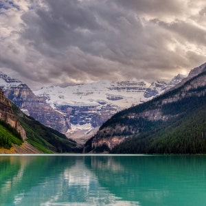 Magnificent Lake Louise Before Sunset - Banff National Park - Canadian Rockies - Lake Photography - Wall Art