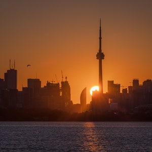 Toronto Skyline Sunrise Photograph: Cityscape Wall Art
