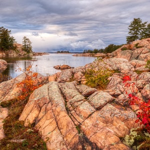 Georgian Bay Rocks Photography: Killarney Park Landscape Wall Art
