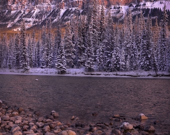 Castle Mountain Sunrise Print: Banff National Park Photography