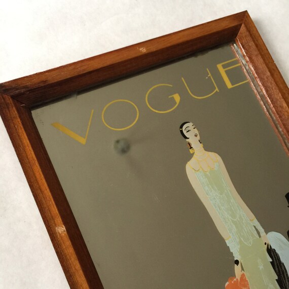 Vogue Art Deco Cover Design Pub Mirror With Artwork by Eduardo