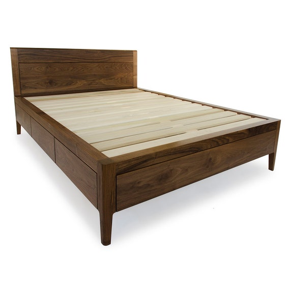 Featured image of post Wooden Bed Base With Storage : Choice of trundle and under storage drawers.