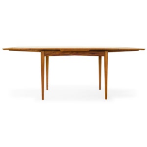 Draw Leaf Dining Table - Modern Extension Table, Mid Century, Craftsman style.  Dining room table, kitchen table, mahogany, walnut, oak