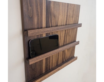 Wooden Phone Shelf