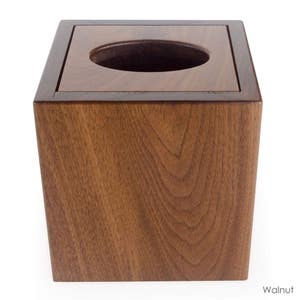 Quality Solid Wood Tissue Box Cover, Perfect for Your Modern Home image 3