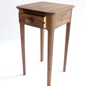 Petite Nightstand No. 1 - Modern Wood Night stand - Walnut, Maple, Cherry, Mahogany - Small Bedside Table - Accent Table - Danish Modern