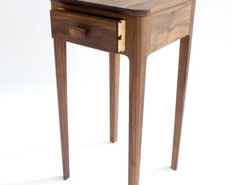 Petite Nightstand No. 1 - Modern Wood Night stand - Walnut, Maple, Cherry, Mahogany - Small Bedside Table - Accent Table - Danish Modern