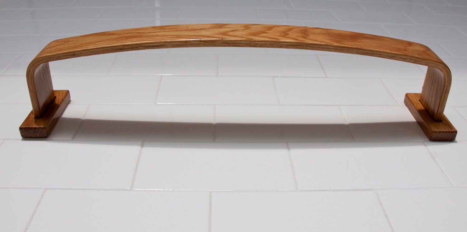 24 Oak Towel Bar Bentwood Towel Bar 24 inch Solid Etsy