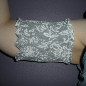 Custom Shirred PICC Line Cover, IV Cuff, Dialysis Sleeve, Diabetic Arm Band for Lyme, Chemo, Scar, Women, Men - Purple, Grey, Black Fabrics