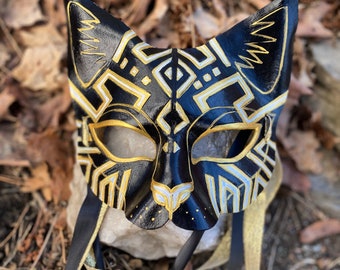 Custom Leather Cat Mask *Made to order*