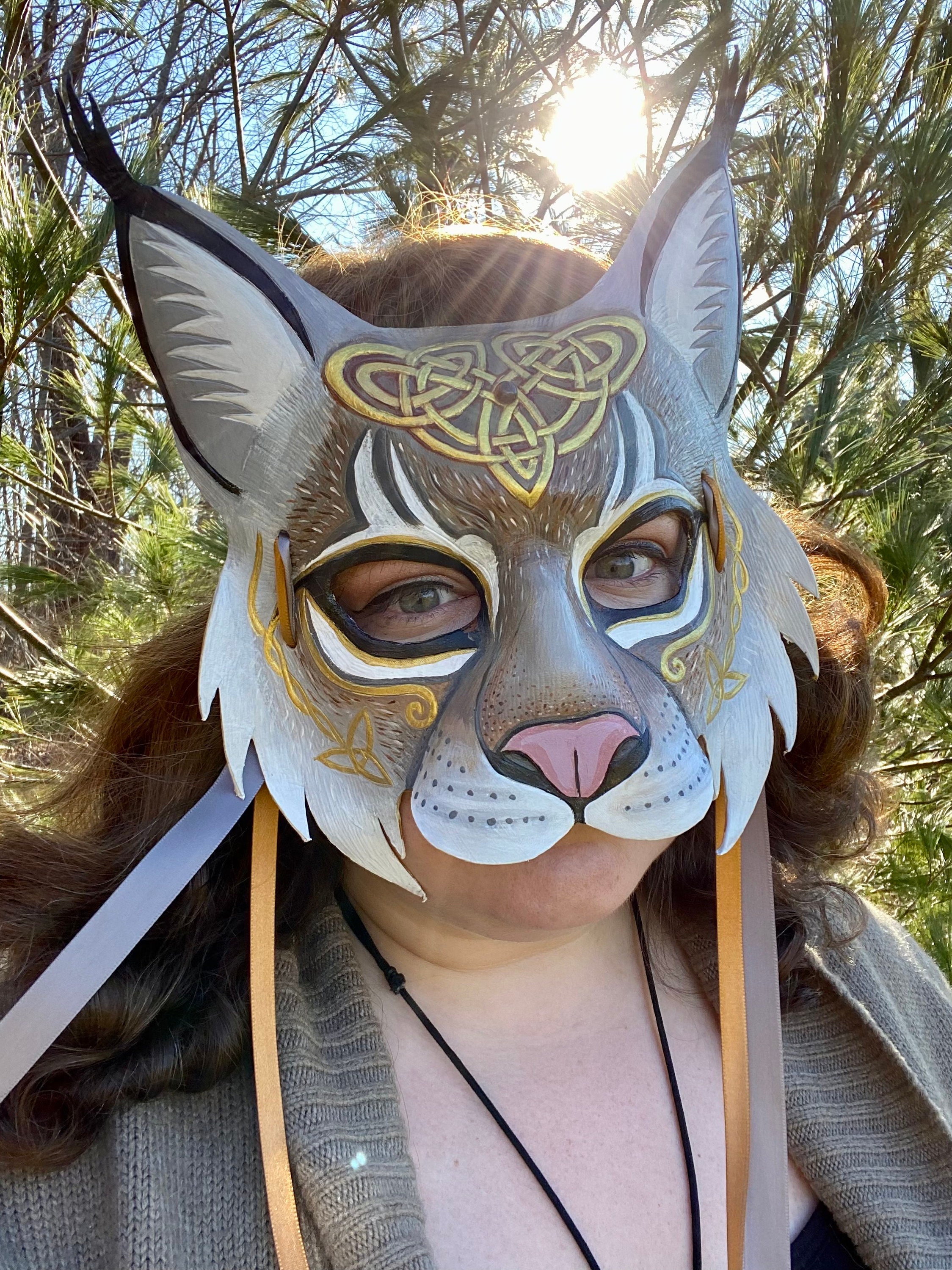 Lynx therian mask design by FrolickingFinn on DeviantArt