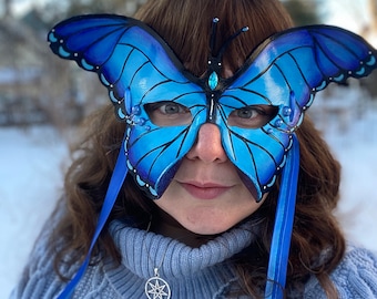 Blue Morphos Butterfly Masquerage