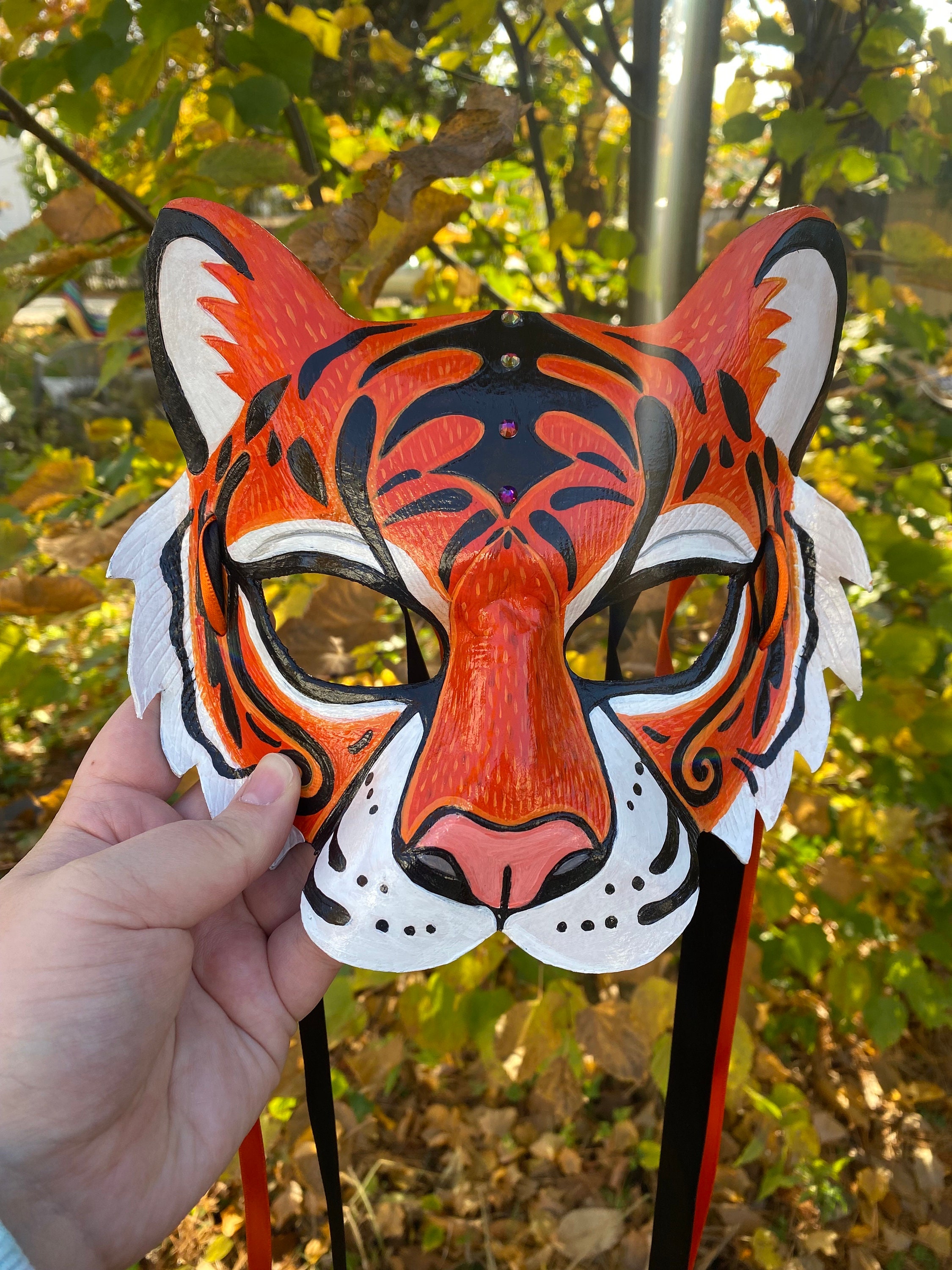 jaguar therian mask! in 2023  Felt animal masks, Cat mask
