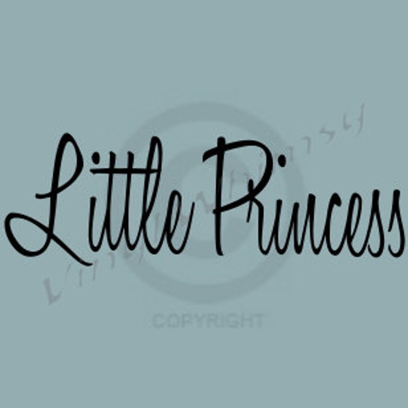 Little Princess - Vinyl Wall Art - Quote - Vinyl Lettering - Decal ...