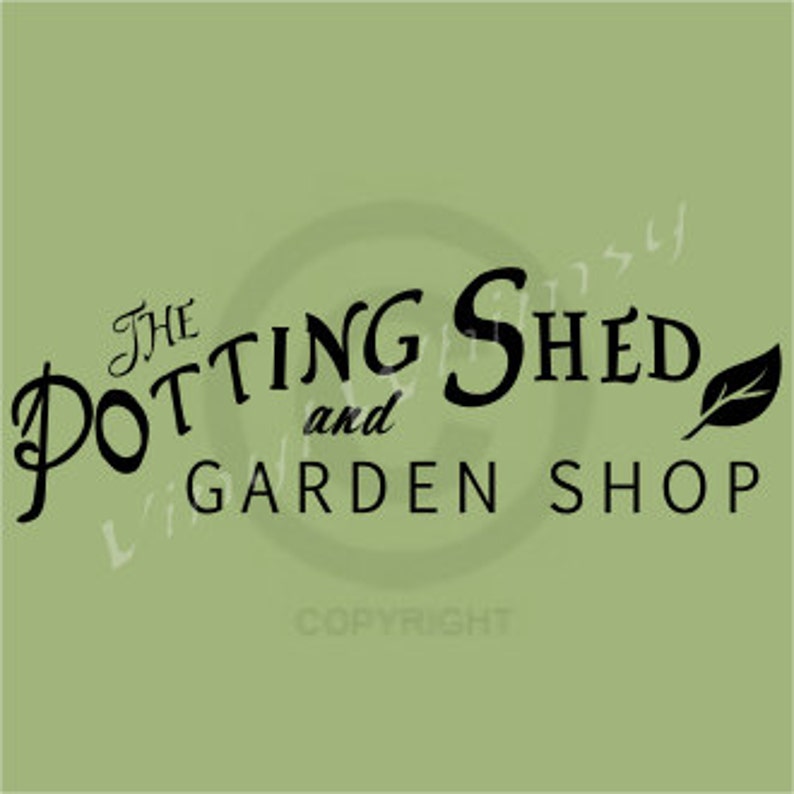 Vinyl Wall Art Quote the Potting Shed and Garden Shop Etsy
