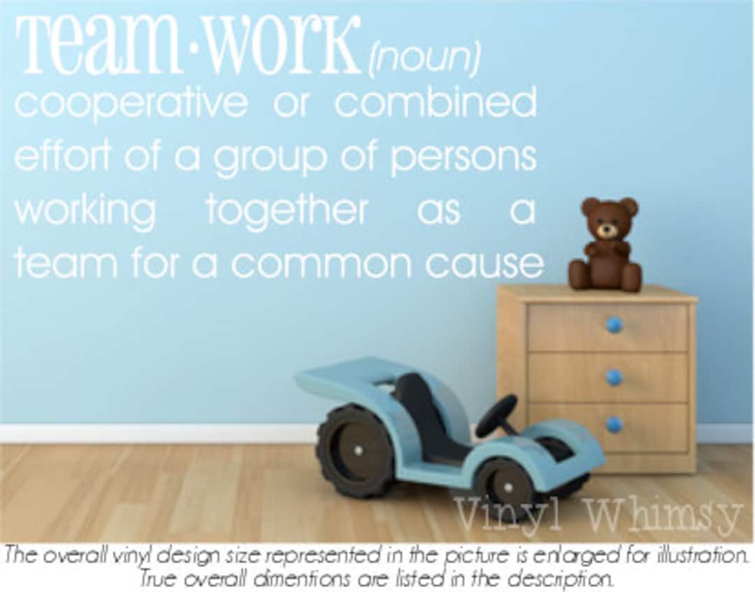 Definition Teamwork noun Cooperative or Combined Effort of A Group of Persons... Subway Vinyl