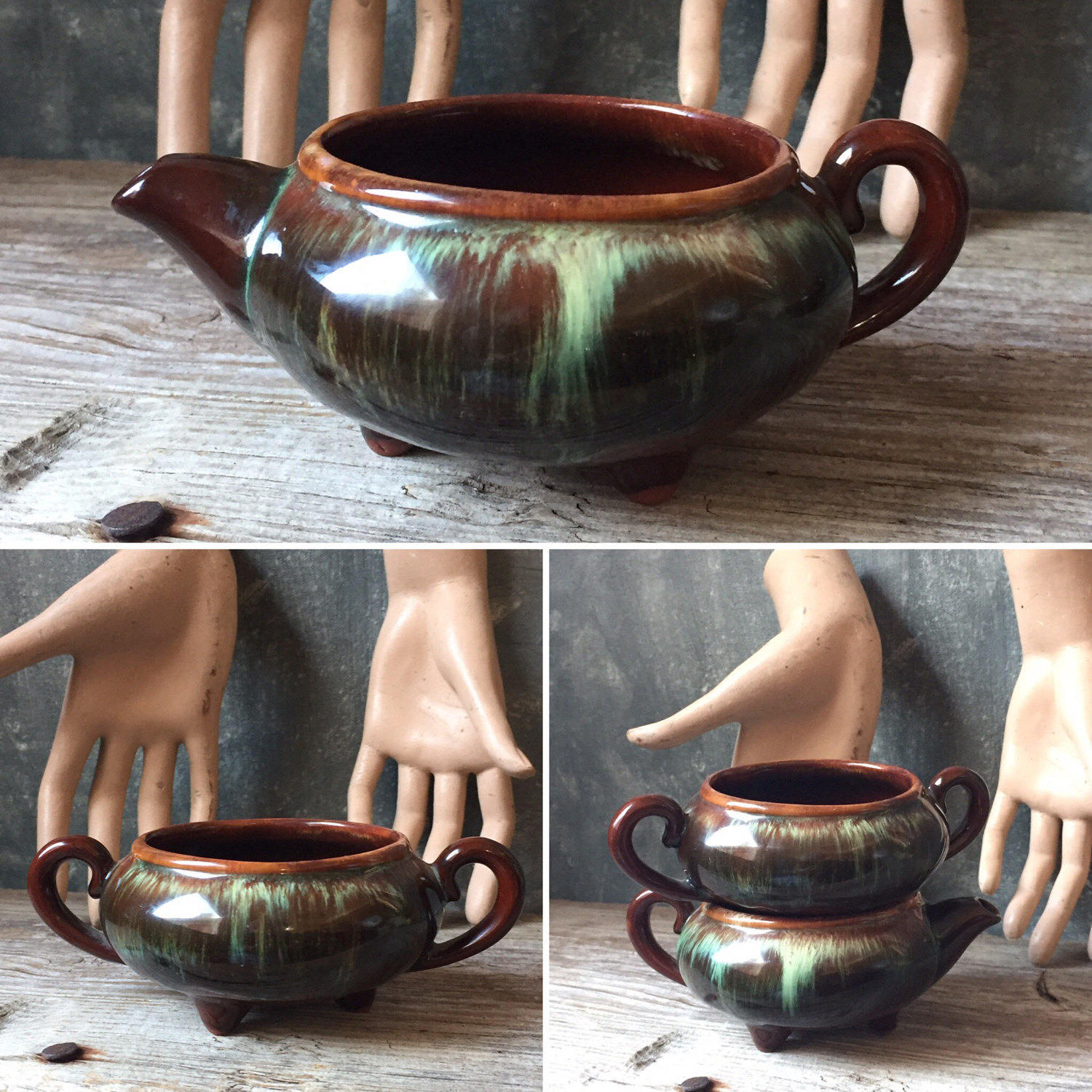 Canadian Ceramic Craft Sugar Bowl and Creamer Set Vintage CCC Etsy Canada