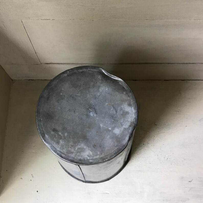 Galvanized Bucket Vintage Maple Sap Bucket Large Galvanized Etsy