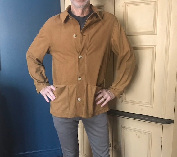 Vintage 70s Butter Soft Suede Chamois Button Front Leather Vintage 70s Butter Soft Suede Chamois Button Front Leather