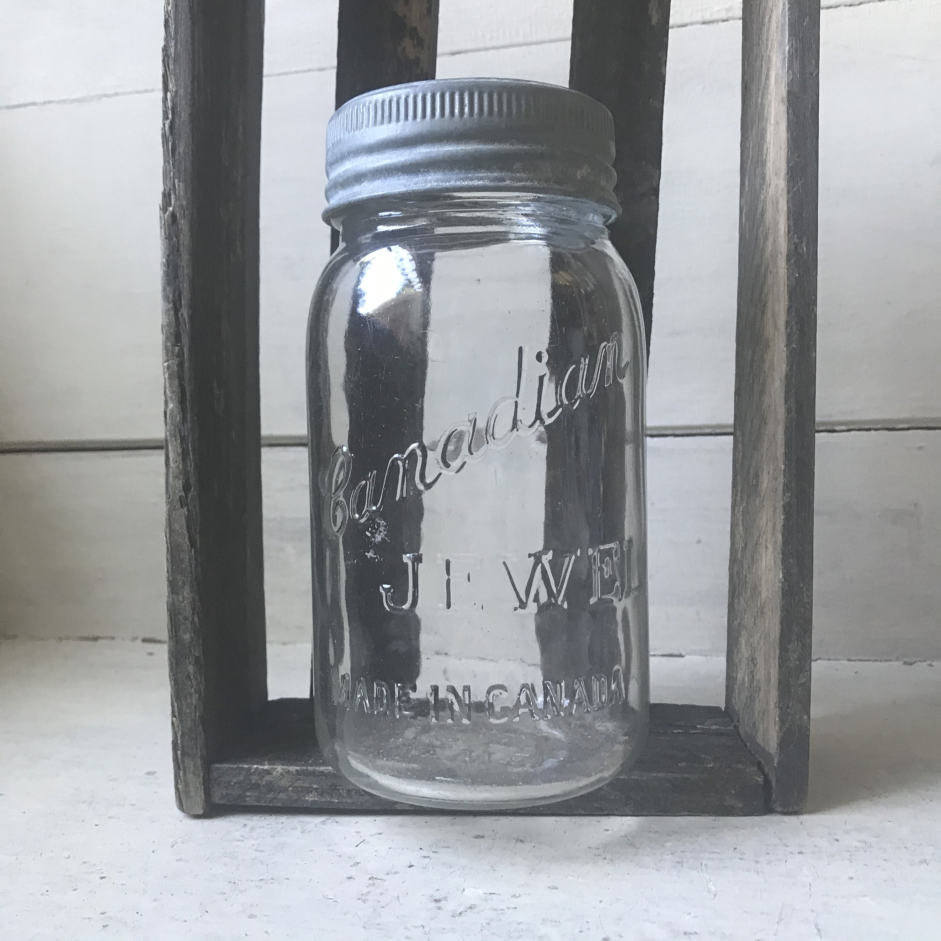 Antique Canadian Jewel Canning Jar and Improved Gem Glass Lid Etsy