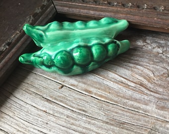 Salières et poivrières à pois verts, salières et poivrières vintage des années 1950, nouveauté fabriquée au Japon, sel et poivre, maison du milieu du siècle