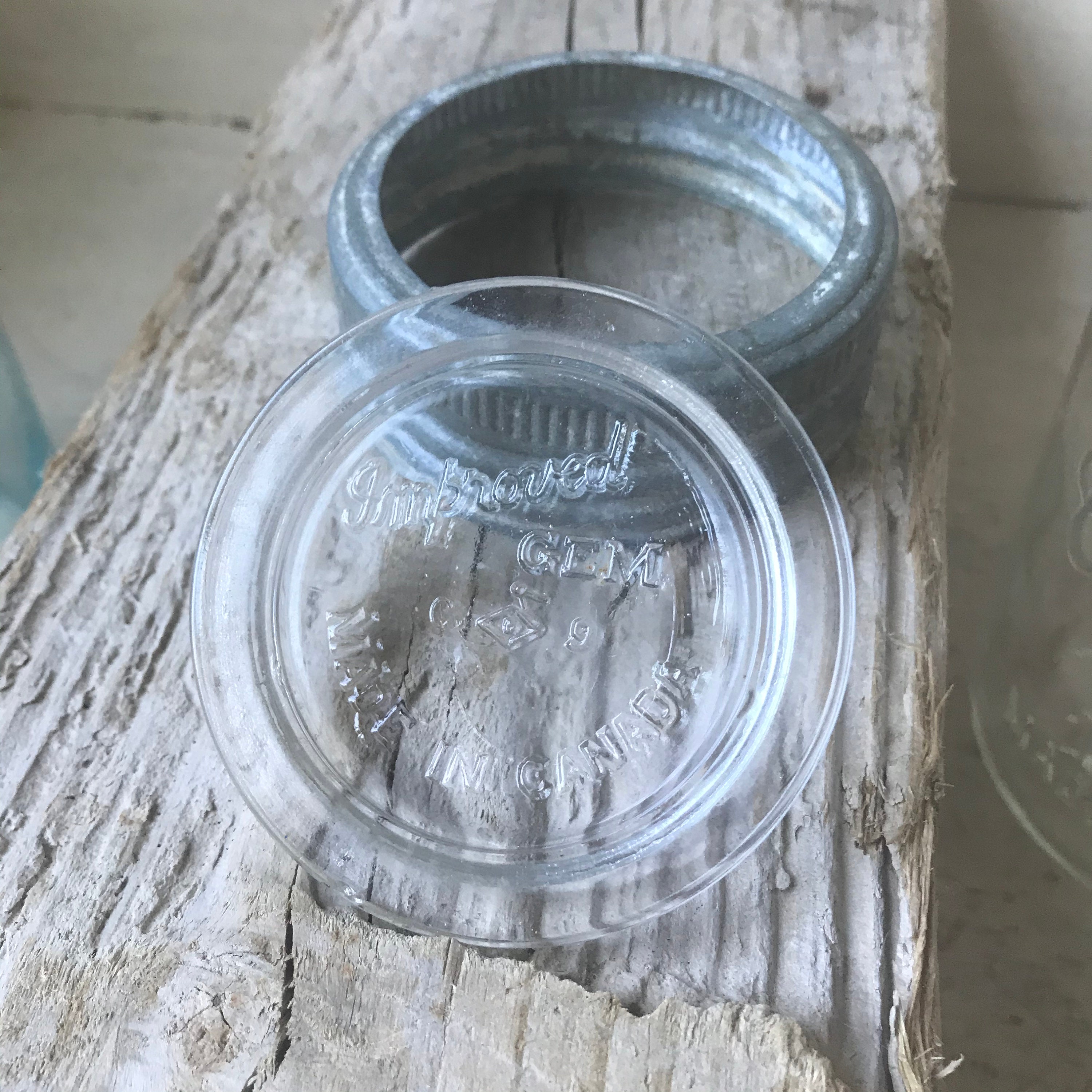 Antique Canadian Jewel Canning Jar and Improved Gem Glass Lid Etsy