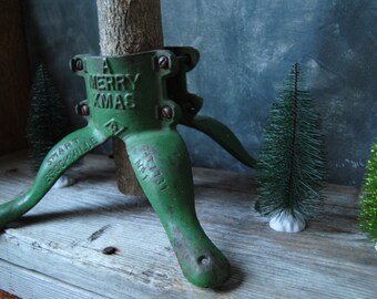 Antique Cast Iron Christmas Tree Stand: Christmas Holiday Decor, Smart Mfg Co Canadian Cast Iron