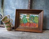 Autumn Orchard | Original Encaustic Painting | Home Decor | Wall Hanging