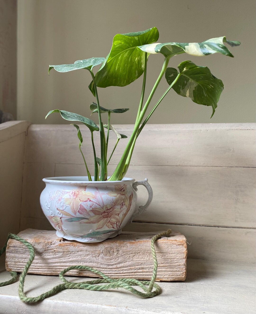 Antique Transferware Chamber Pot, Ironstone Commode, Embossed Chamber ...