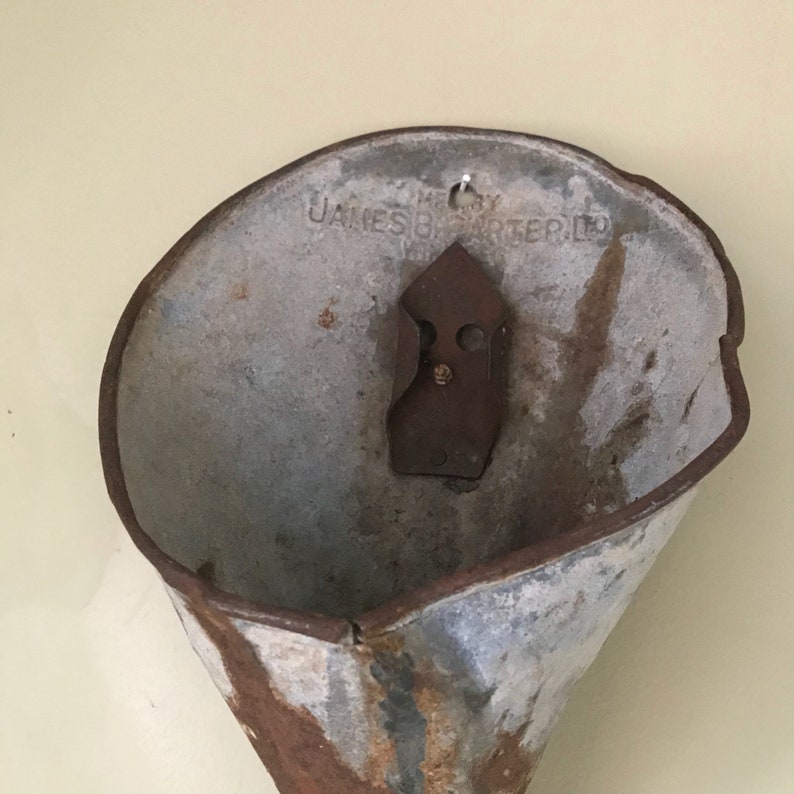 Vintage Oil Funnel Farmhouse Funnel Galvanized Metal Funnel Etsy