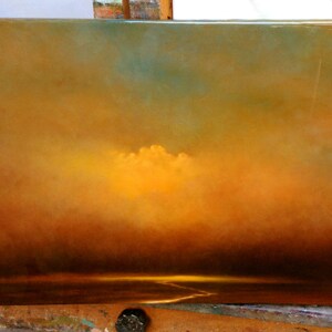 Original Painting, Oil Painting, Fine Art Painting, Home Décor, Wall Décor, Decorative Wall Art, Canvas, Landscape, Resin,  "Sojourn"  18x24