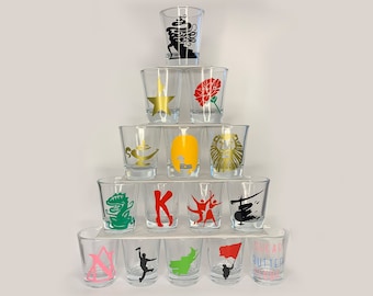Broadway Inspired Shot Glasses