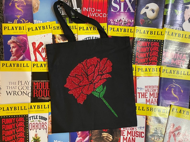 Broadway Inspired Canvas Tote Bags request Any Show Etsy