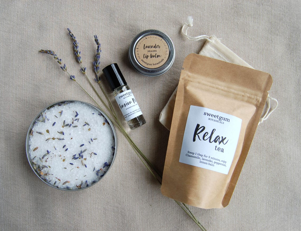 Relaxation Kit Self Care Set Spa Care Package Etsy