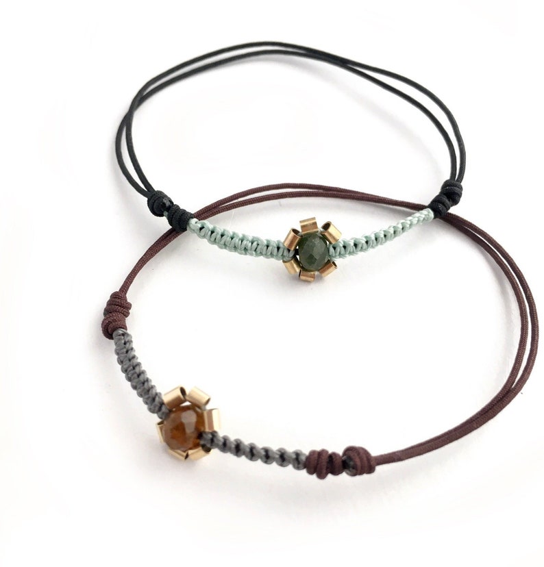 Bracelet MARGHERITA daisy Easter gift tourmalinemacram\u00e9.
