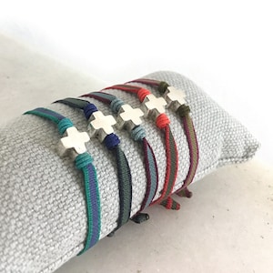 Small cross bracelet for children/ First Communion gift.