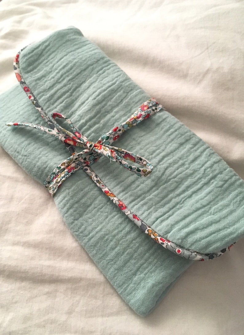 Cotton LIBERTY Flower Pattern Jewelry Case travel.