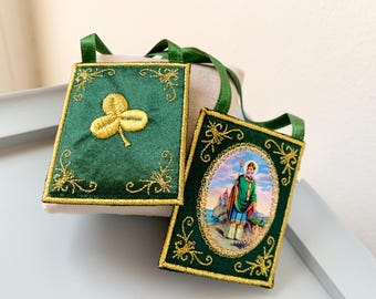 St. Patrick Cloth Scapular/ home decoration