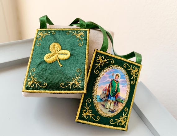 St. Patrick Cloth Scapular/ home decoration