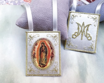 Our Lady of Guadalupe cloth scapular/home decoration.