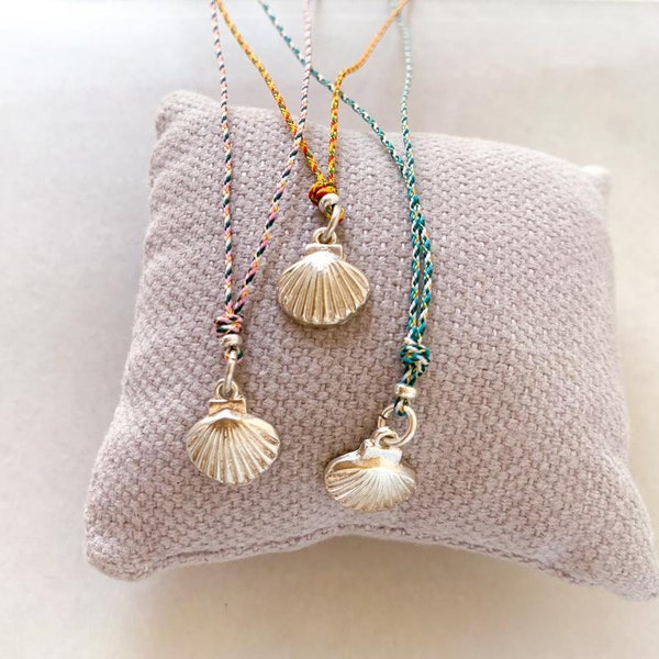 Summer necklace/ St. James' Way Shell/ Sterling silver/girls/CAMINO