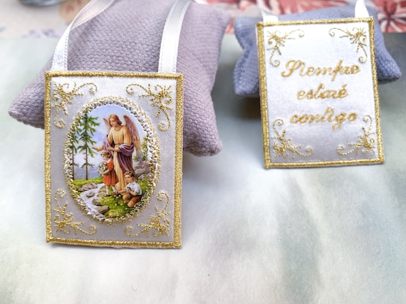 Guardian Angel cloth scapular for the home.